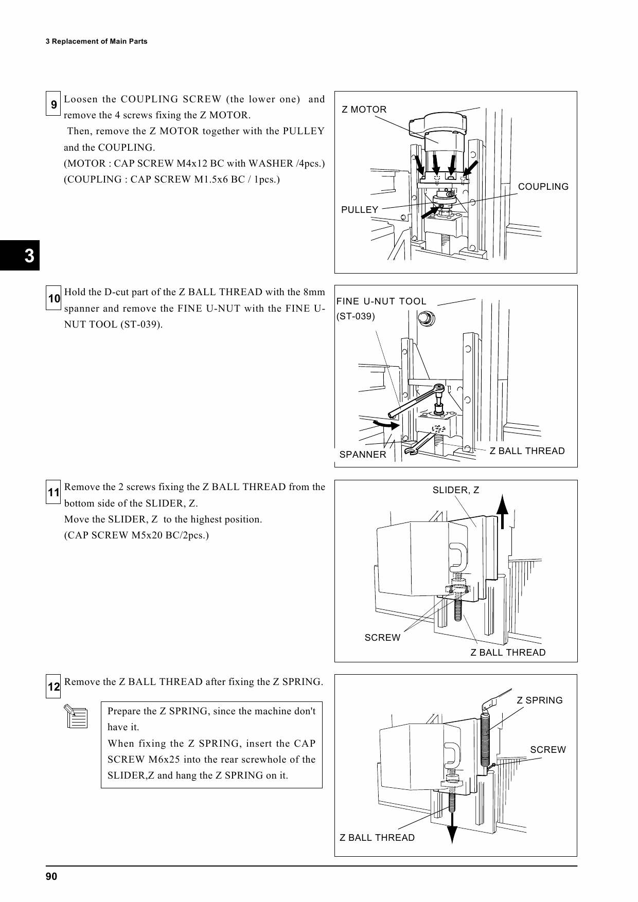 Roland MODELA MDX500 Service Notes Manual-5